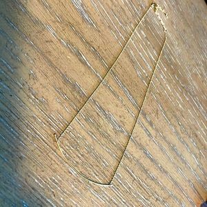 Anthropologie simple gold necklace